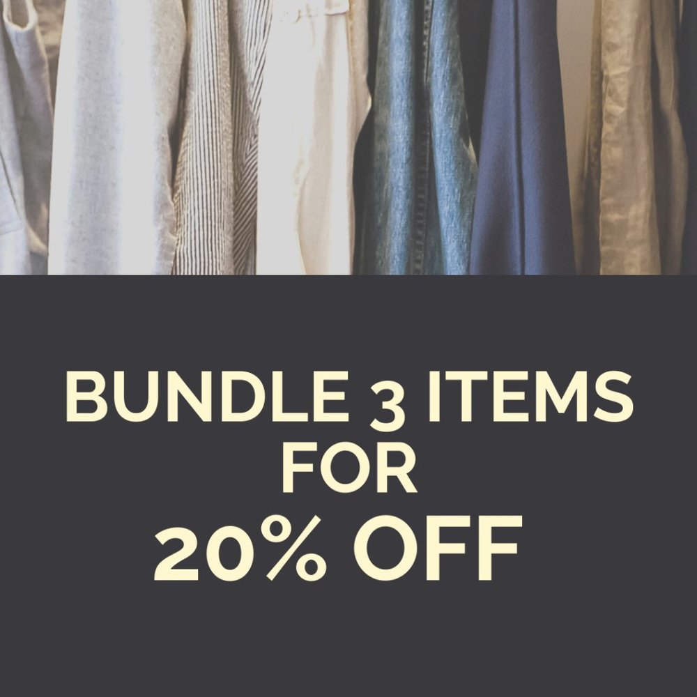 BUNDLE 3 ITEMS FOR 20% OFF!!!